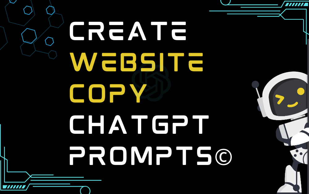 ©️Create website copy ChatGPT Prompts