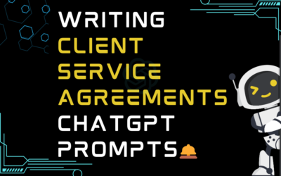 🛎️Writing client service agreements ChatGPT Prompts