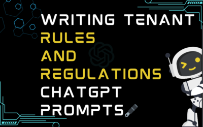 🖋️Writing tenant rules and regulations ChatGPT Prompts