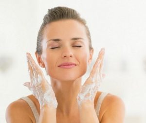 Wash you face with gentle soap