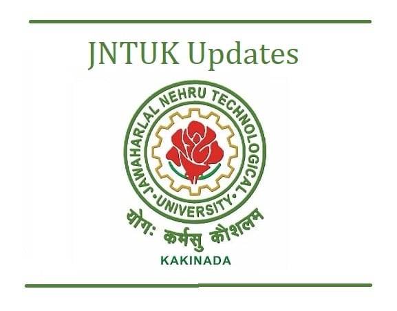 JNTUK Updates - JNTU Kakinada Updates