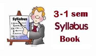 JNTUH 3-1 R09 Syllabus Book