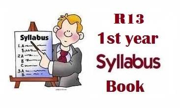 JNTUH 1st year R13 syllabus book