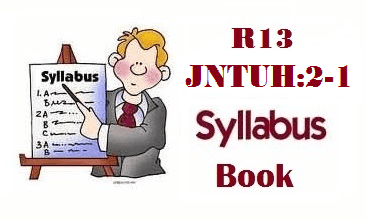 JNTUH 2-1 R13 Syllabus Book