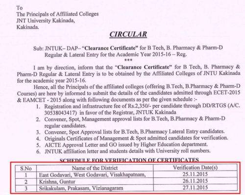 JNTUK-Clearance-Certificate-2015-16