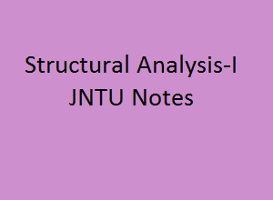 Structural Analysis 1 Pdf Notes - SA 1 Pdf Notes