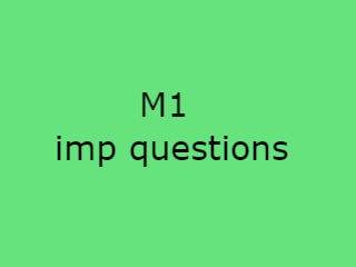 Engineering Mathematics I Important Questions - M1 Imp Qusts