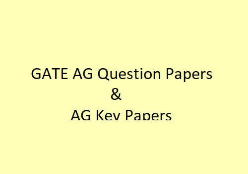 GATE Agricultural Engineering Question Papers with Answers | GATE AG Question Papers