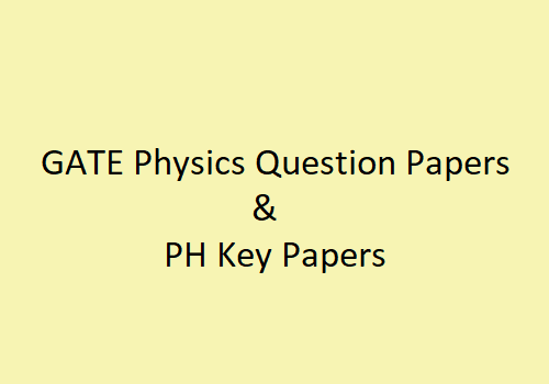 GATE Physics Question Papers | Gate Physics Solved Papers PDF