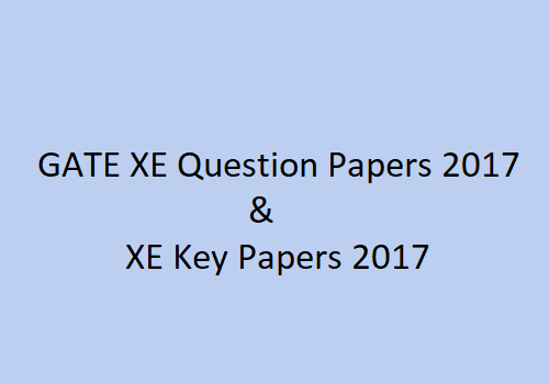 GATE 2017 Engineering Science Question Papers with Solutions | GATE 2017 Engineering Science Question Papers