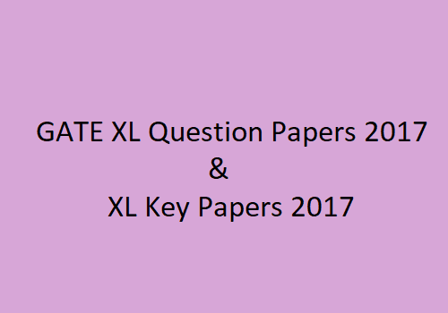 GATE Life Science 2017 Question Papers with Solution PDF | GATE XL question Papers