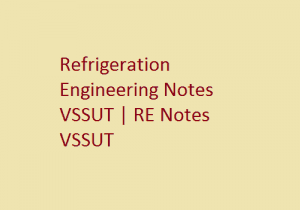 Refrigeration Engineering PDF VSSUT | RE PDF VSSUT