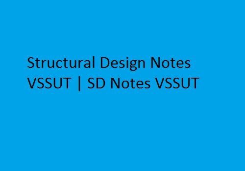 Structural Design PDF VSSUT | SD PDF VSSUT
