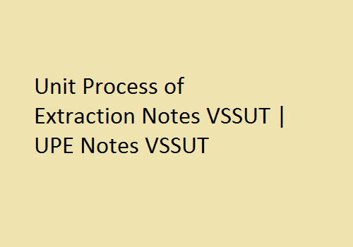 Theory Of Metal Forming Notes VSSUT | TMF Notes VSSUT