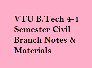 VTU B.Tech 7th Sem Civil Branch Notes & Materials