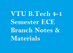 VTU B.Tech 7th Sem ECE Branch Notes & Materials