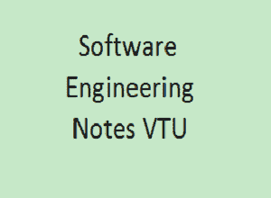 Software Engineering VTU Notes Pdf - SE Pdf VTU