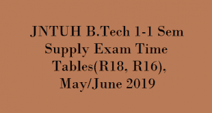 JNTUH B.Tech 1-1 Sem (R18) Supply Exam Time Table , JNTUH B.Tech 1-1 Sem Year (R18) Drawing Exam Time Table , JNTUH B.Tech 1-1 Sem (R16) Supply Exam Time Table , JNTUH B.Tech 1-1 Sem (R16) Drawing Exam Time Table