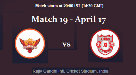 Match 19 - SRH vs KXIP - IPL 2017 4
