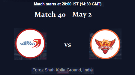 Match 40 - DD vs SRH - IPL 2017 8