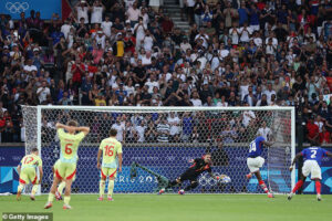 Spain are champions AGAIN! Sergio Camello nets twice in extra-time to clinch Olympic gold for his country just weeks after their Euro 2024 triumph... as Thierry Henry's France fall short in 5-3 thriller 3